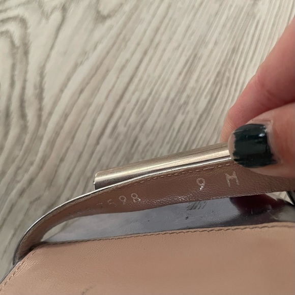 New Stuart Weitzman Cylinder Sandal Ice Blue Specchio Leather Size 9 - Picture 5 of 6